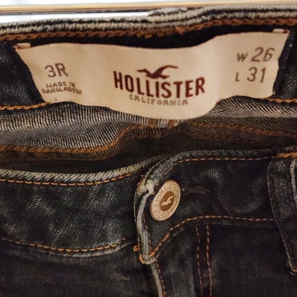 Hollister Dark Wash Skinny Jeans Size 3R (26/31) – Contrast Stitching - Picture 6 of 11